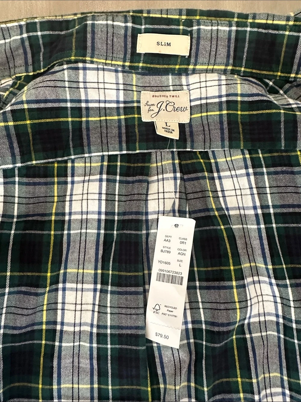 J. Crew slim shirt